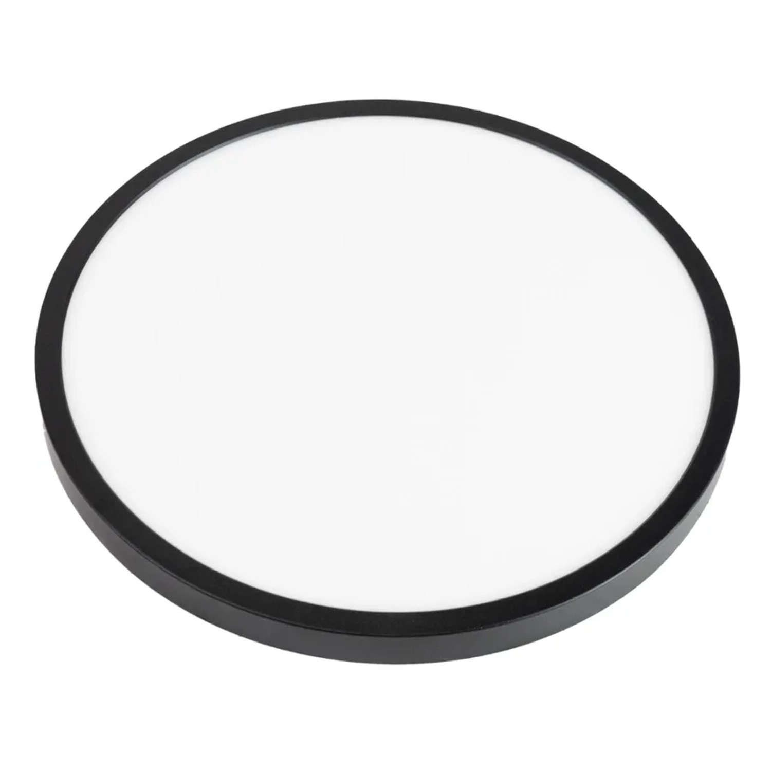 ENOVALITE LED Panel 24W 2700- 5700K Warm- Kaltweiß Dimmbar Variabler Lochausschnitt Einbauleuchte Aufbauleuchte Schwarz