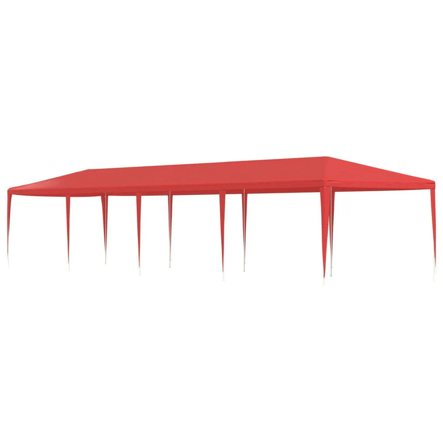 vidaXL Partyzelt Rot 1200 x 300 x 255 cm PE und Stahl 42032992