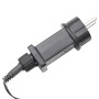 Netzstecker der vidaXL LED-Lichterkette mit 1000 LEDs, pastell mehrfarbig, 100 m.
