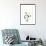Komar Wandbild Prickly Pear (30x40 cm) mit Kaktusmotiv im schwarzen Rahmen.