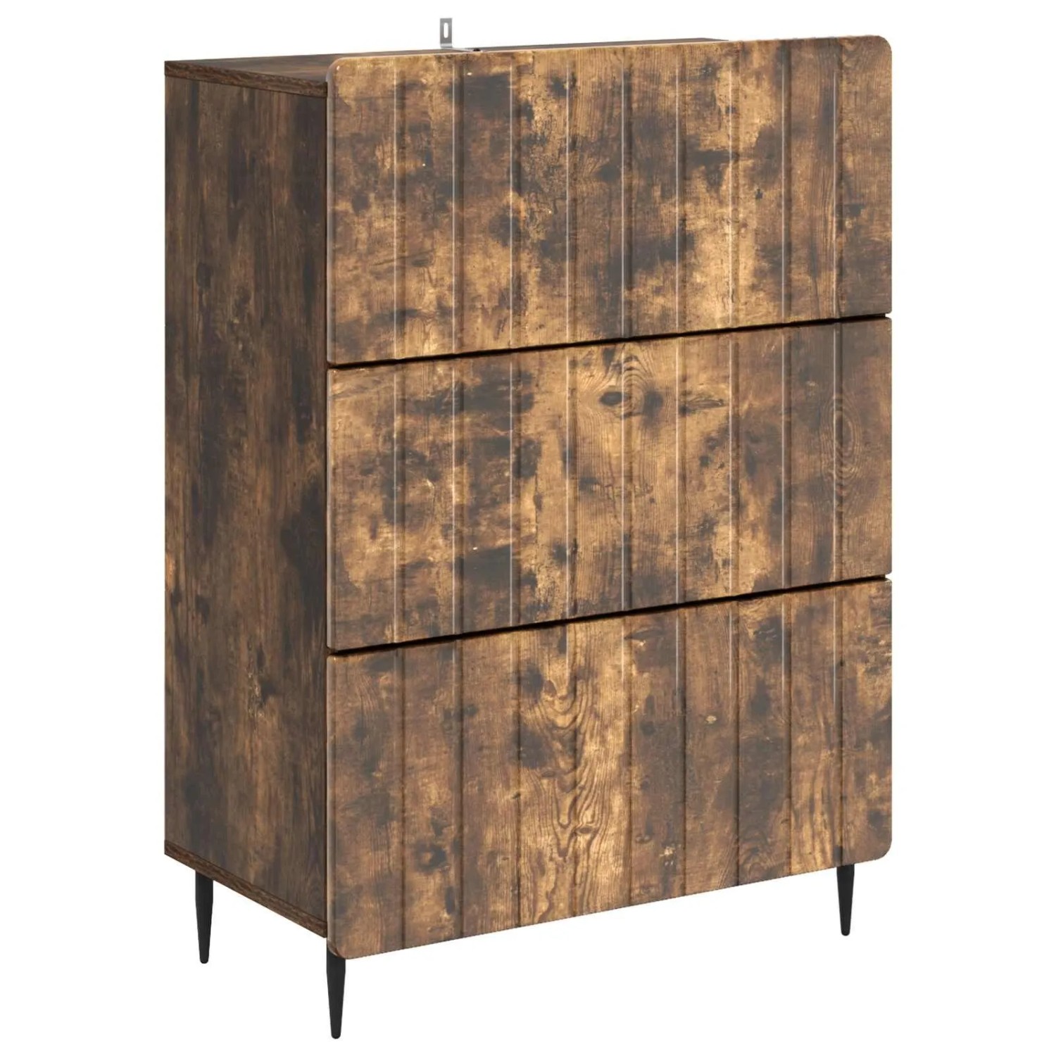 vidaXL Schubladenschrank Geräucherte Eiche 66 x 34,5 x 92 cm 894380