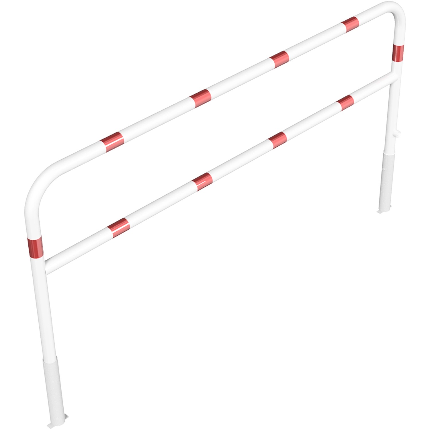 Schake Wegesperre Herausnehmbar Drehbar Dreikant Knieholm 2.500 mm Weiß-Rot