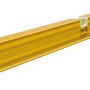 Gelbe Stabila Wasserwaage Typ 80 AS, 100 cm, mit zwei Libellen und roten Endkappen.