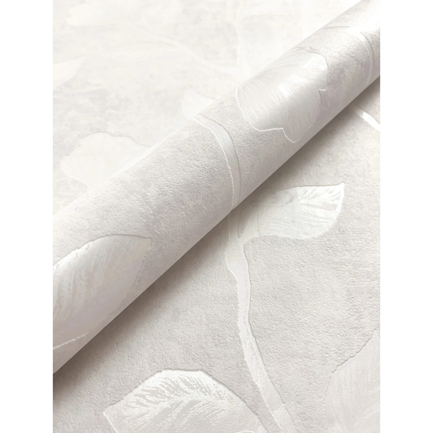 Newroom Vliestapete Koury White Blumen Floral FSC® günstig online kaufen