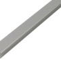 Silbernes H-Profil aus Aluminium, 30x30x1000 mm, für Konstruktionen und Maschinen.