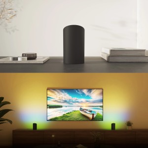 Philips Hue Play Wallwasher in Weiß, flexible LED-Leuchte für indirekte Beleuchtung.