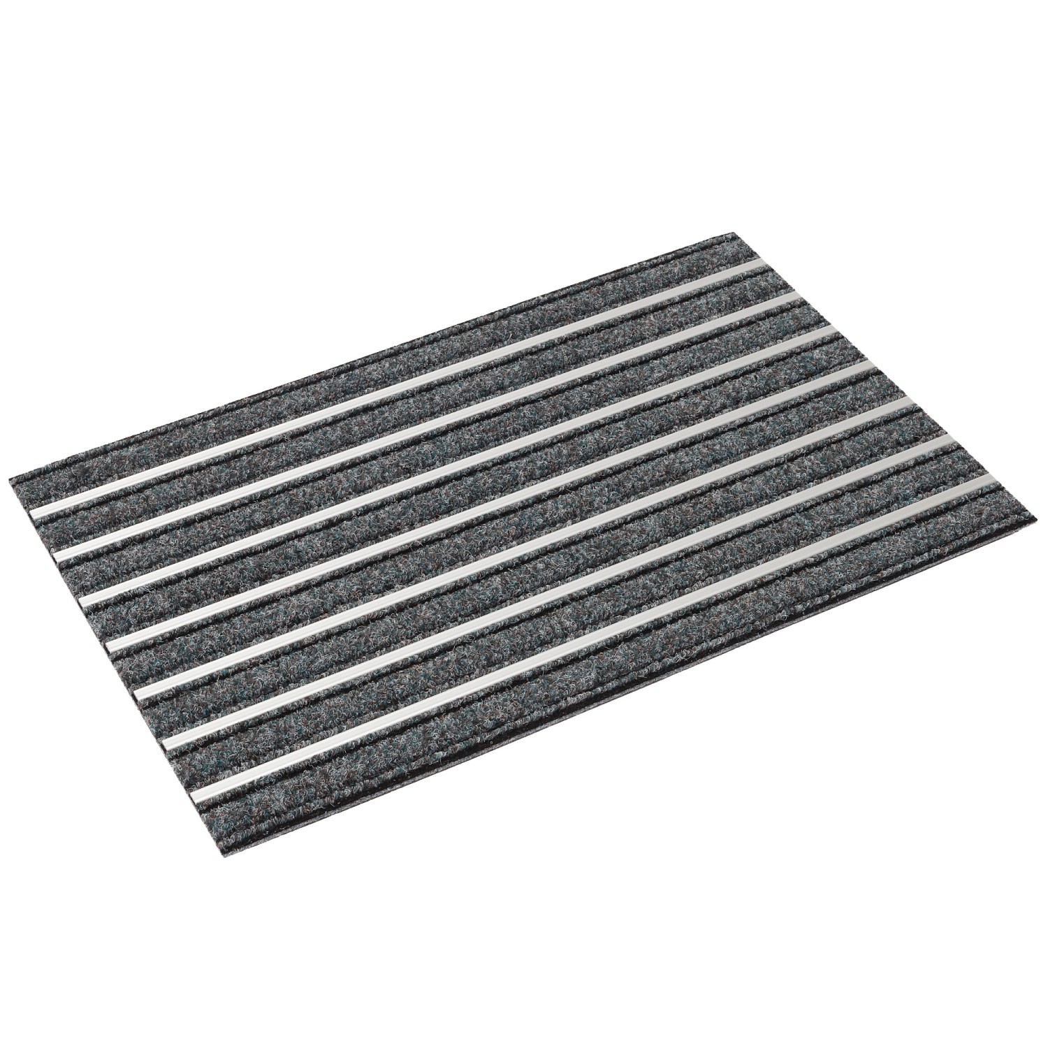 Pergamon Fußmatte Sauberlauf Alu Mat Grau 35x60cm günstig online kaufen