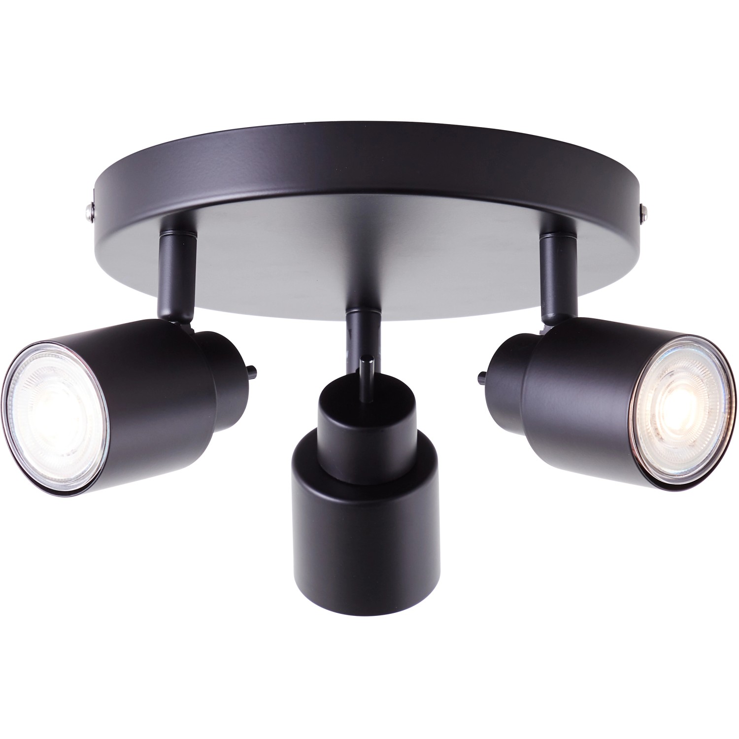 Brilliant LED-Spotrondell Andres 3-flammig Schwarz matt