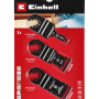 Einhell Multitool Set, 3-teilig mit Sägeblättern für Holz, Metall & Kunststoff. Zubehör für Multifunktionswerkzeuge.