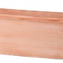 Weißer Deroma Pflanzkasten Roma Liscia, 42 cm, aus Terrakotta für den Garten.