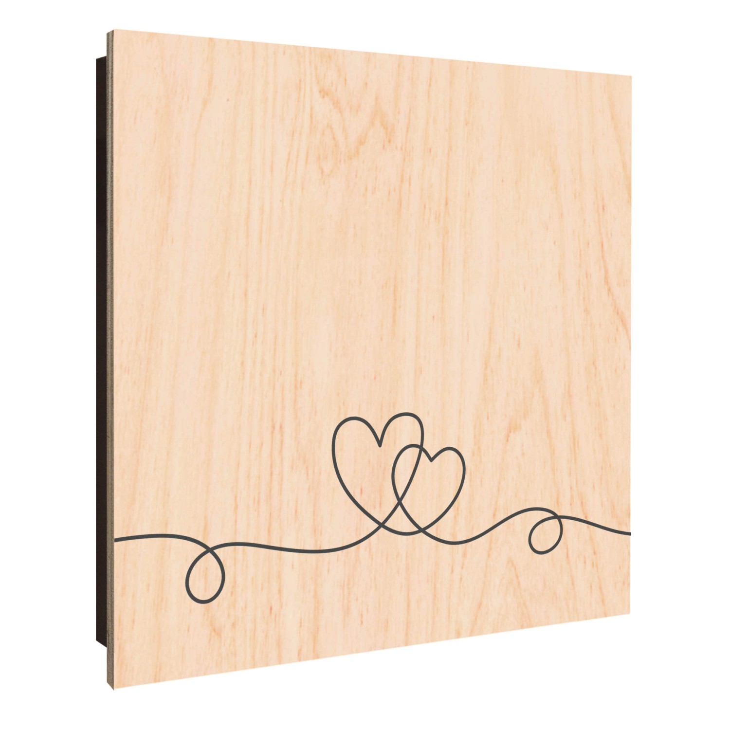 Banjado Großer Schlüsselkasten Holz 30x30cm Schwarz Scharnier Links 50 Hake günstig online kaufen
