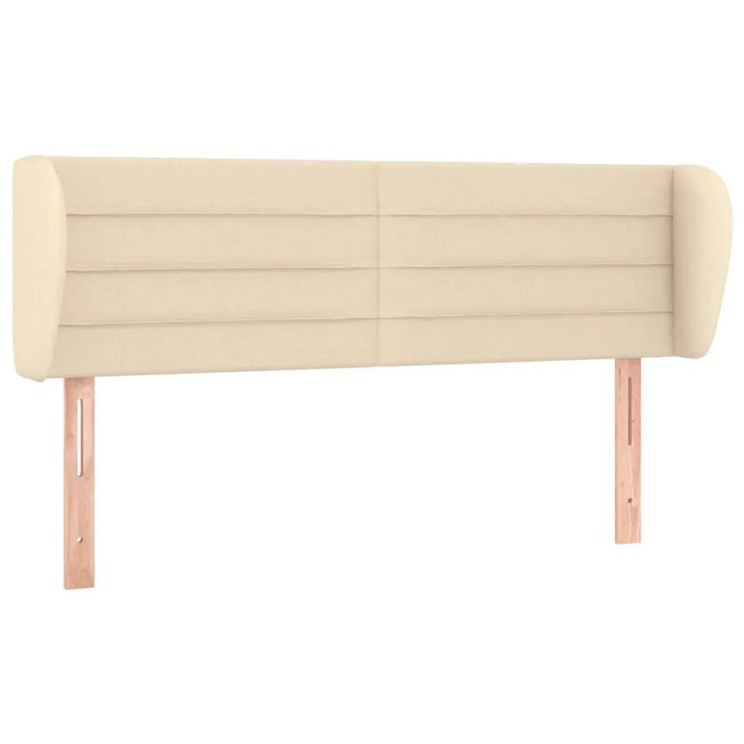 vidaXL Kopfteil mit Ohren Creme 147x23x78/88 cm Stoff 3117287