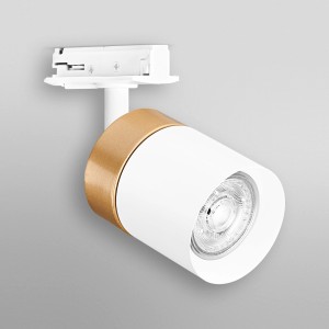 Ledvance Schienensystem Spot Stelle Cylinder, weiß-gold, 14,2 cm. Deckenspot für Schienen.