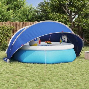 vidaXL Pool-Dome Grün 405 x 405 x 192 cm 42001106