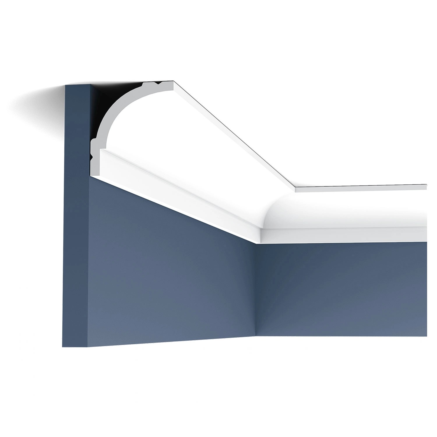ORAC DECOR CB525N BASIXX Eckleiste Zierleiste Stuckleiste 2 m 200 cm x 6,0 cm x 6,5 cm Weiß