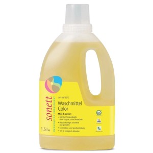 Sonett Waschmittel Color Minze & Zitrone Flüssig 1,5 Liter