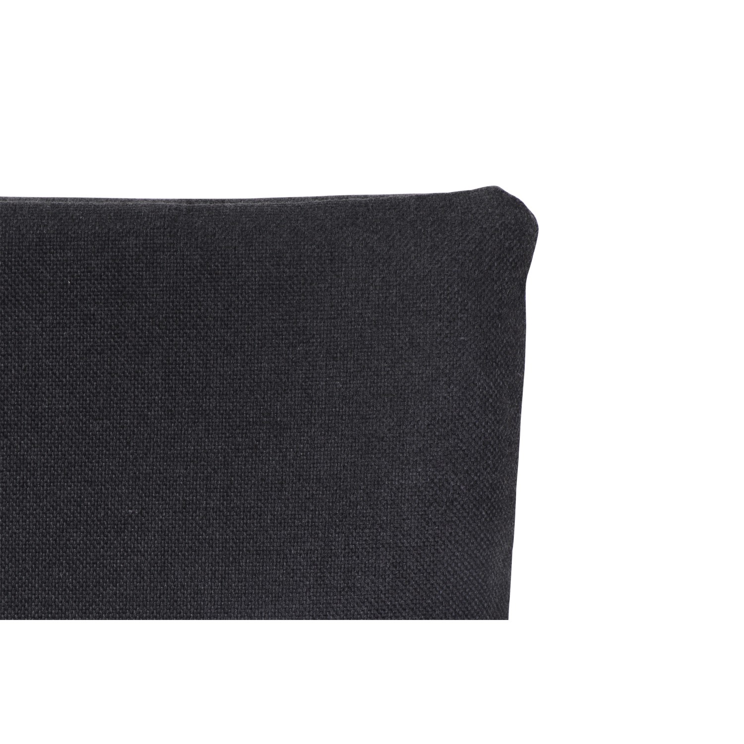 Detailaufnahme der schwarzen Siena Garden Schaukelliege Aliano, Fokus auf Gewebe und Form.