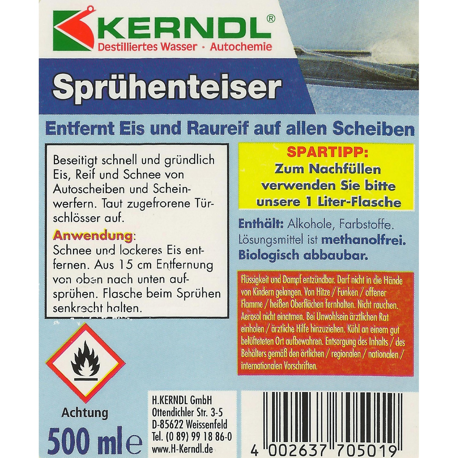 Robbyrob Scheibenenteiser-Spray (500 ml) ab 2,50