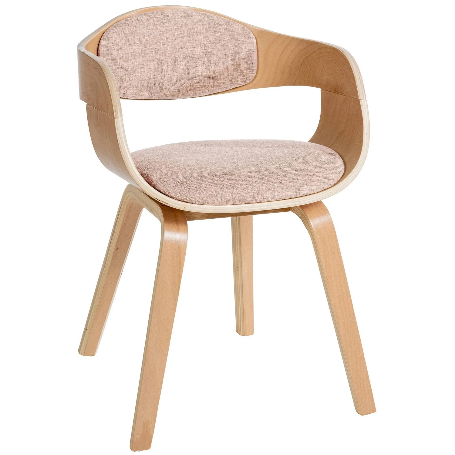 CLP Besucherstuhl Stoff Natura/Creme