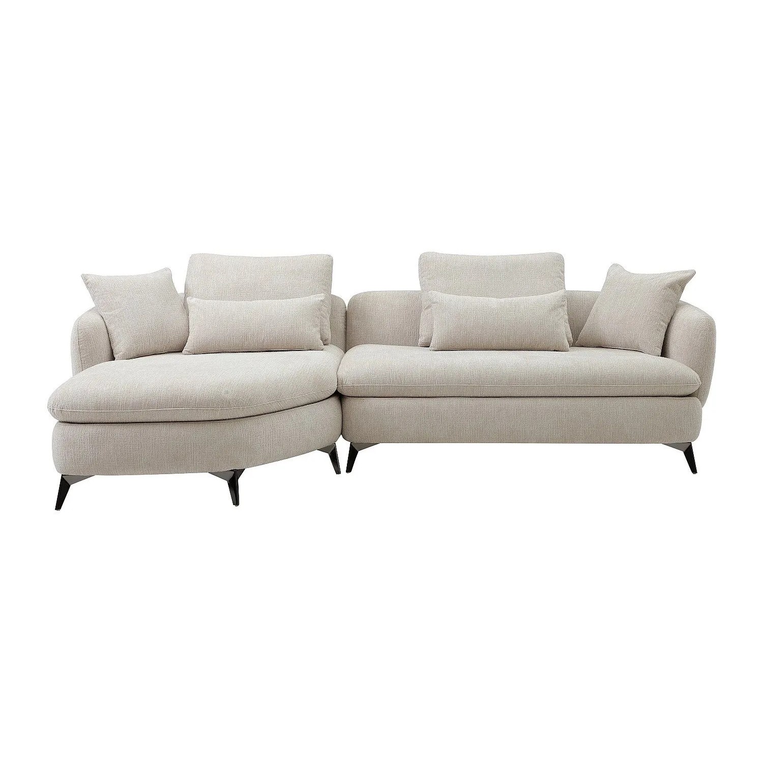 Vente-unique Sofa Ohne Schlafmöglichkeit Pipani Beige 280 cm