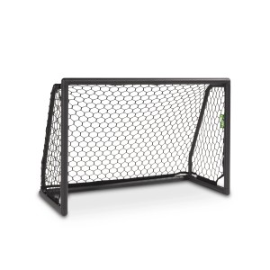 Schwarzes Exit Scala Aluminium Fußballtor, 120x80cm, mit Netz für Spiel & Spaß im Garten.