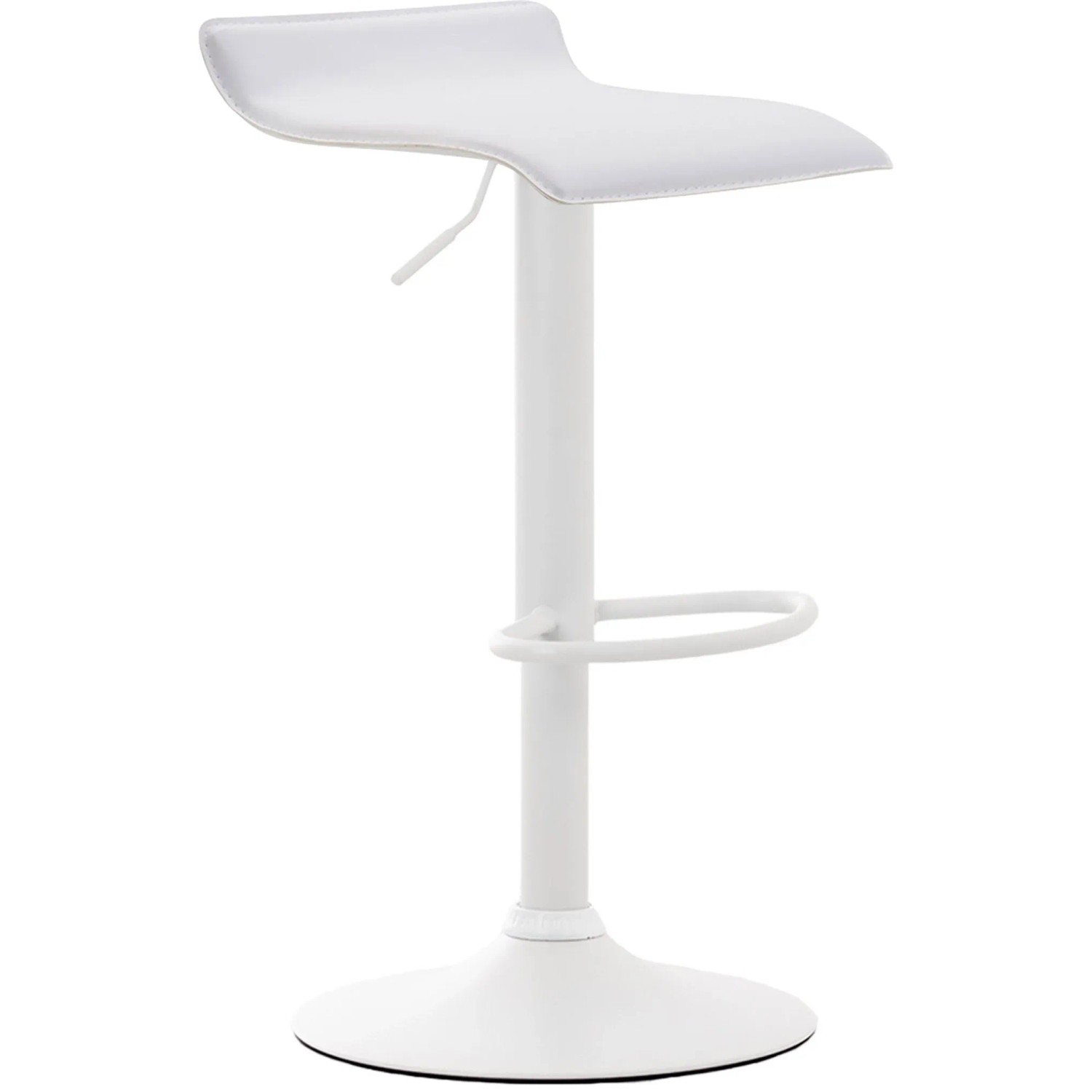 CLP Barhocker Dyn V2 Kunstleder Weiß/Weiß
