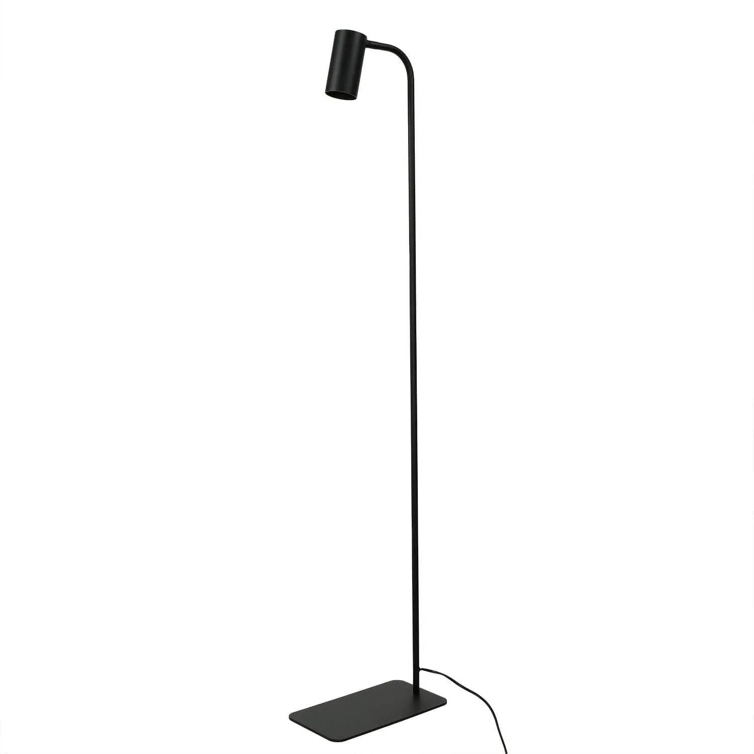 Licht-Erlebnisse Stehleuchte Schwarz 126 cm Klein Schwenkbar GU10 Metall