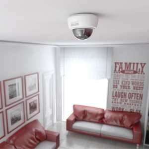 Basi Kamera-Attrappe KA 305 mit Blinklicht, zur Abschreckung in Innenräumen.