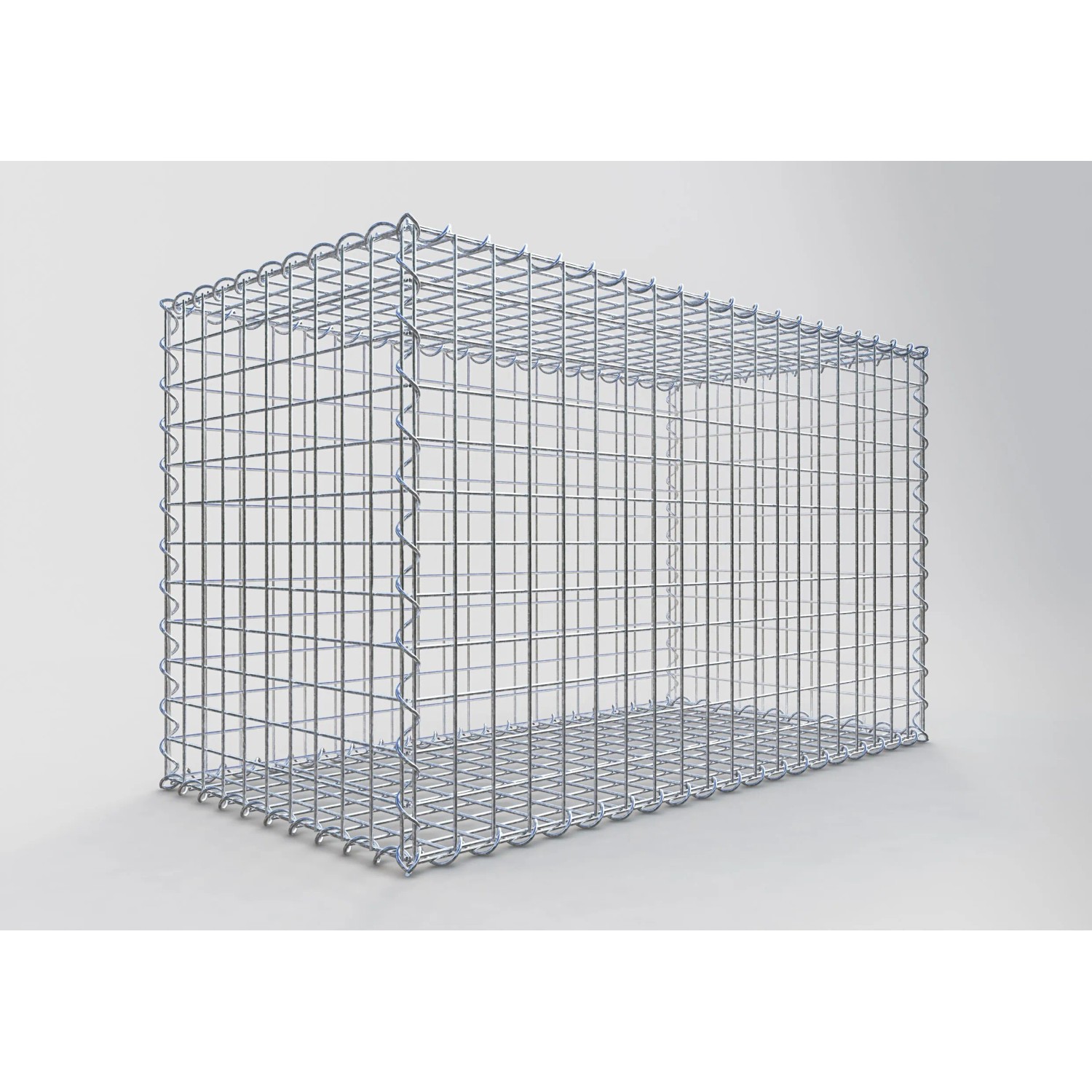 Gabiona Gabionenkorb, 60x100x50 cm, Maschenweite 5x5 cm, Drahtkorb für Einfassungen und Mauersysteme.