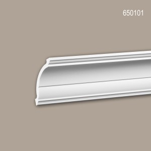 Weiße PROFHOME Eckleiste 650101, 200cm, für Decke und Wand, stoßfest.