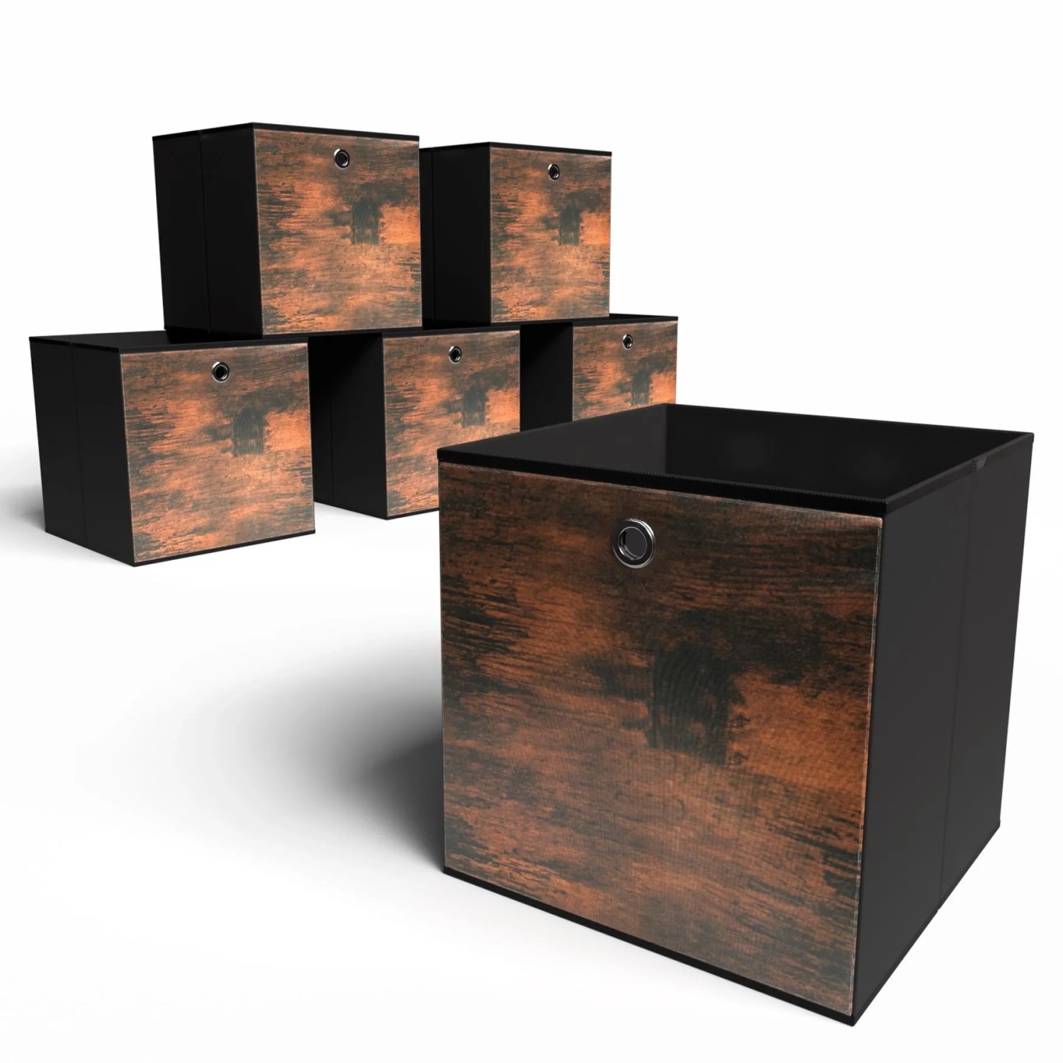 BigDean 6 Stück Aufbewahrungsbox 30 x 30 x 30 cm Ideal Für Würfelregale