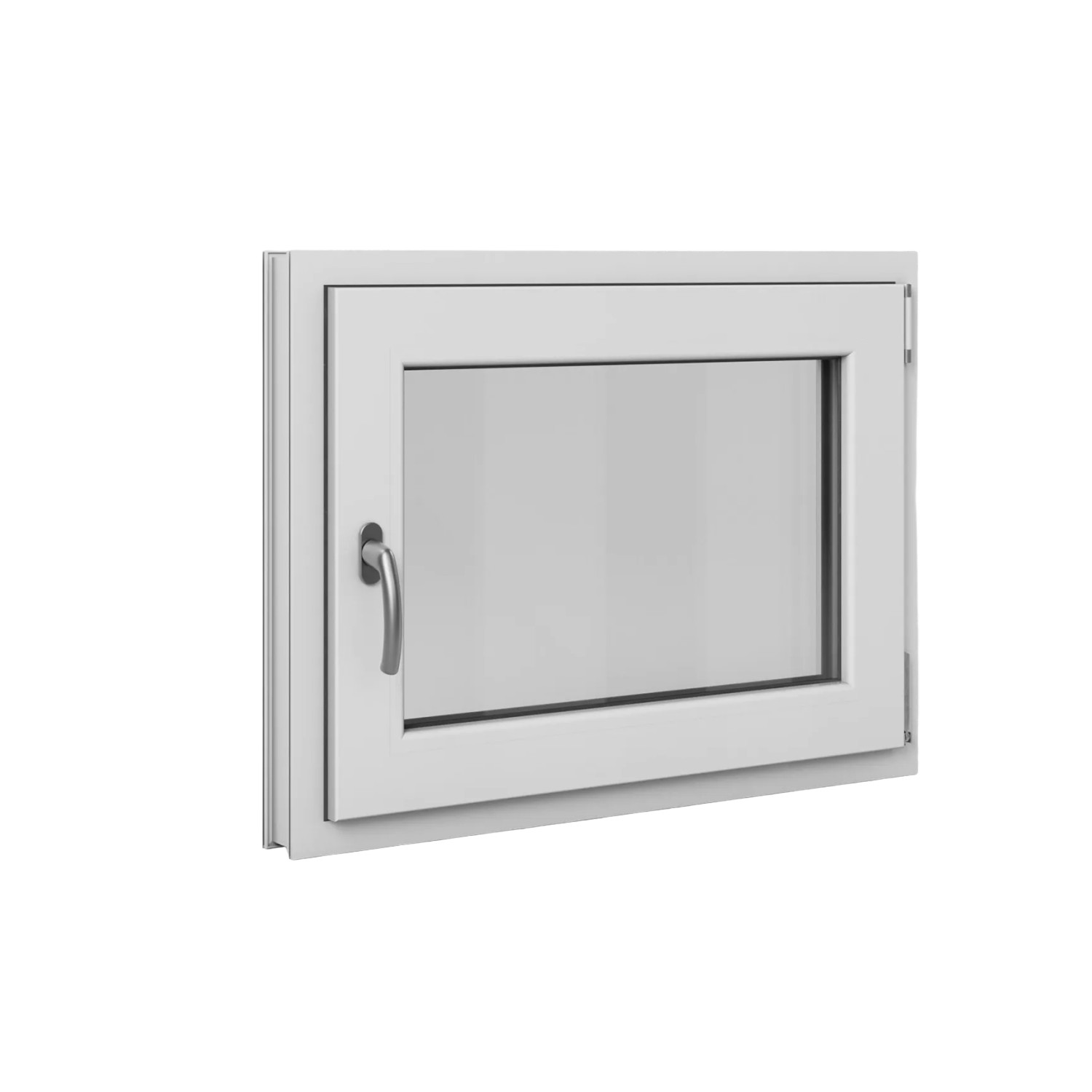 Roro Fenster Basic Kunststoff-Profil Weiß 80 cm x 60 cm DIN R günstig online kaufen