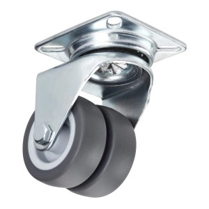 SOTECH 4er Set Doppel Lenkrolle Ø50 mm Ohne Bremse