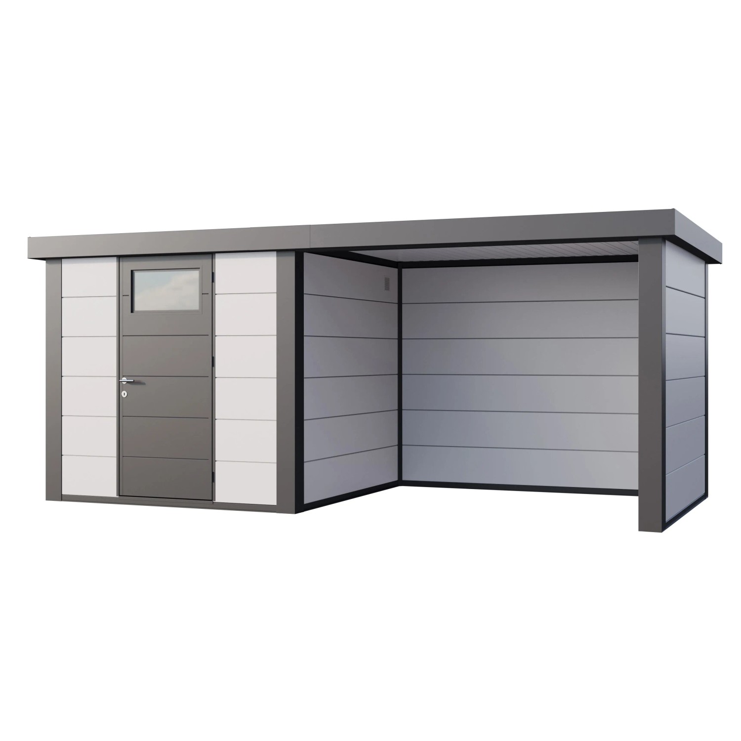 Gerätehaus Classico 2424 Lounge S Rechts 522 cm x 238 cm Weiß günstig online kaufen