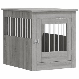 vidaXL Hundekäfig im Möbelstil Grau Sonoma 64,5x80x71 cm Holzwerkstoff 838335