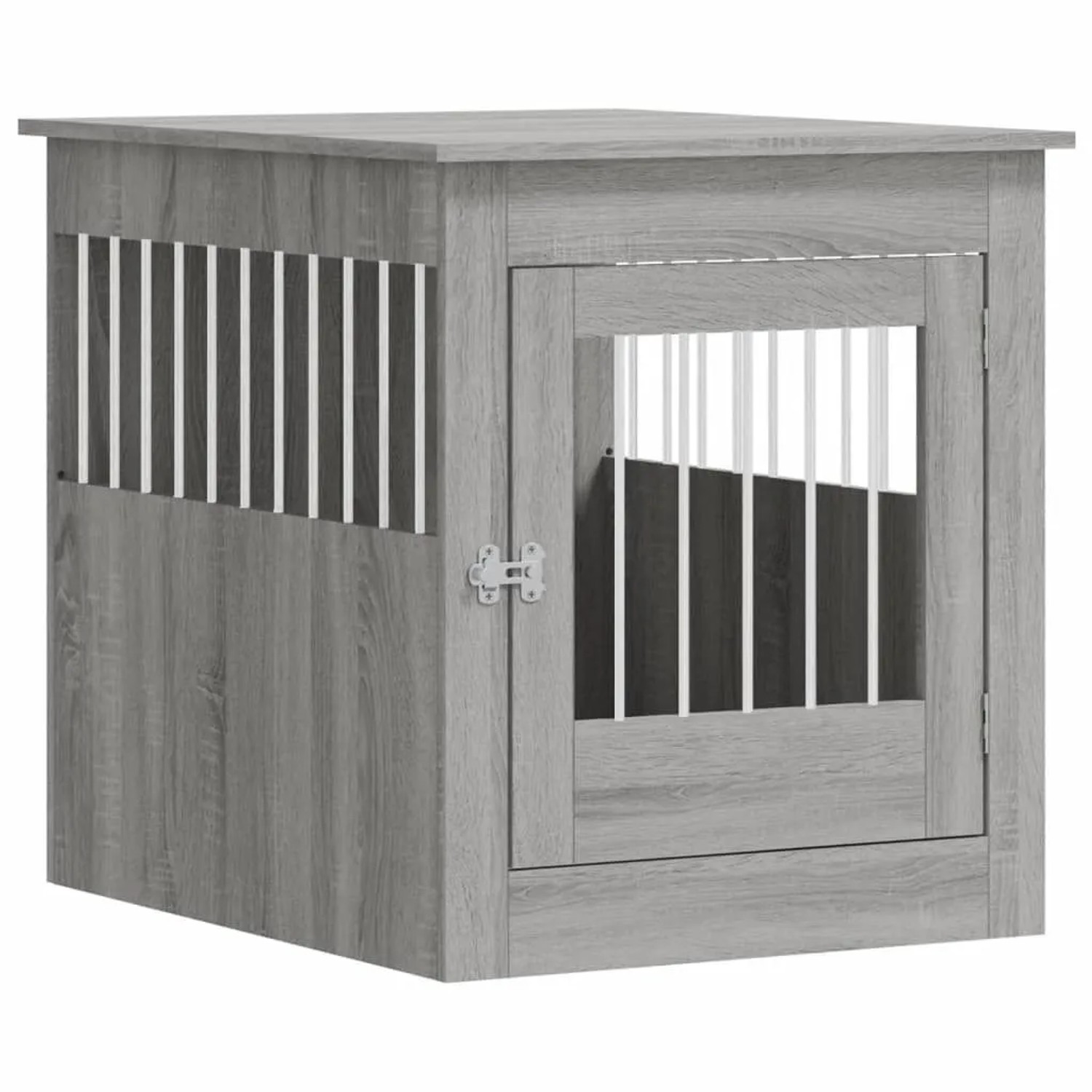 vidaXL Hundekäfig im Möbelstil Grau Sonoma 64,5x80x71 cm Holzwerkstoff 838335