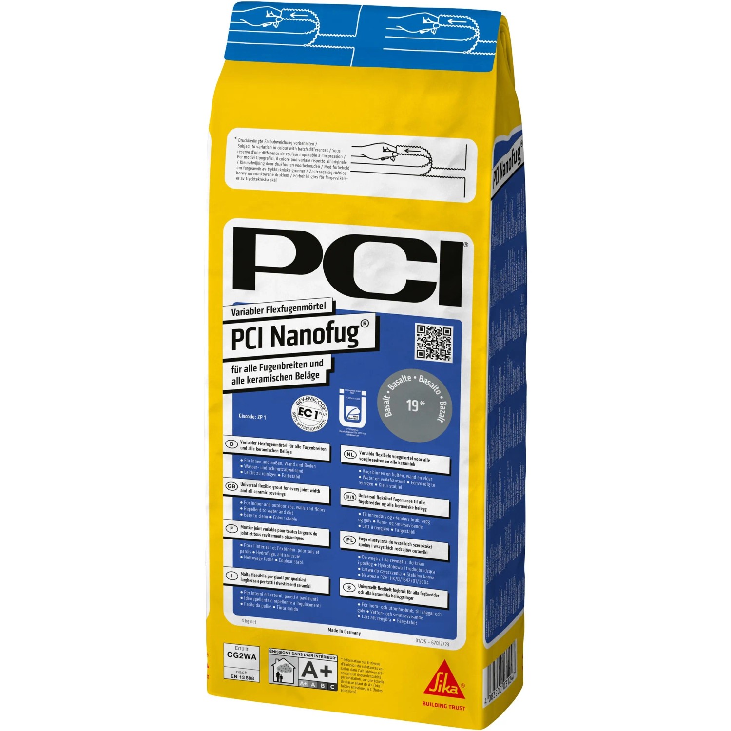 PCI Nanofug Flexfugenmörtel Basalt 4 kg günstig online kaufen