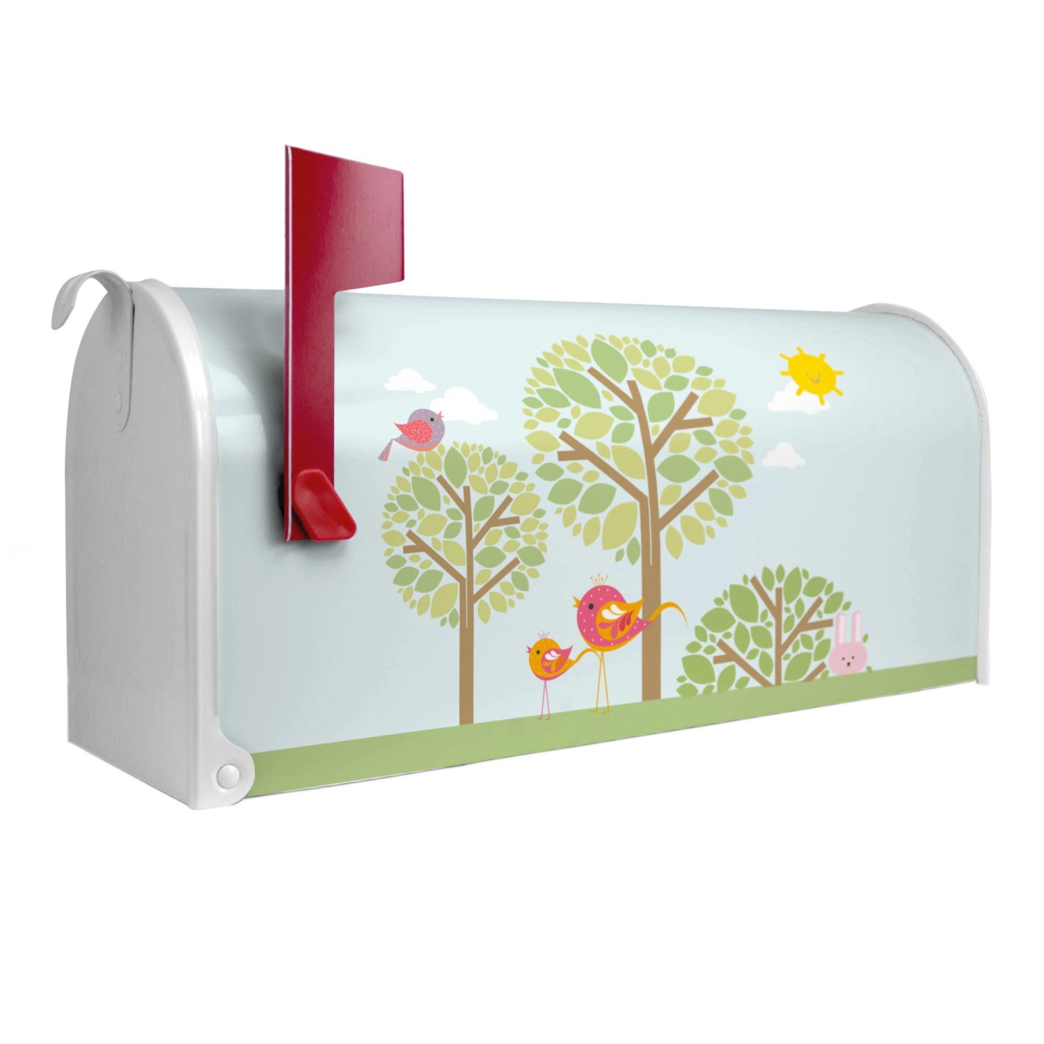 Banjado Amerikanischer Briefkasten Weiß 48x22x16cm US Mailbox Letterbox Pos günstig online kaufen