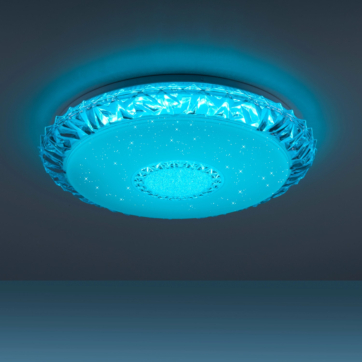 Just Light. LED-Deckenleuchte Lucca transparent Ø 51 cm kaufen bei OBI