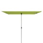 Grüner Doppler Balkonschirm, 127x177 cm, mit Handöffner. Ideal für kleine Balkone.