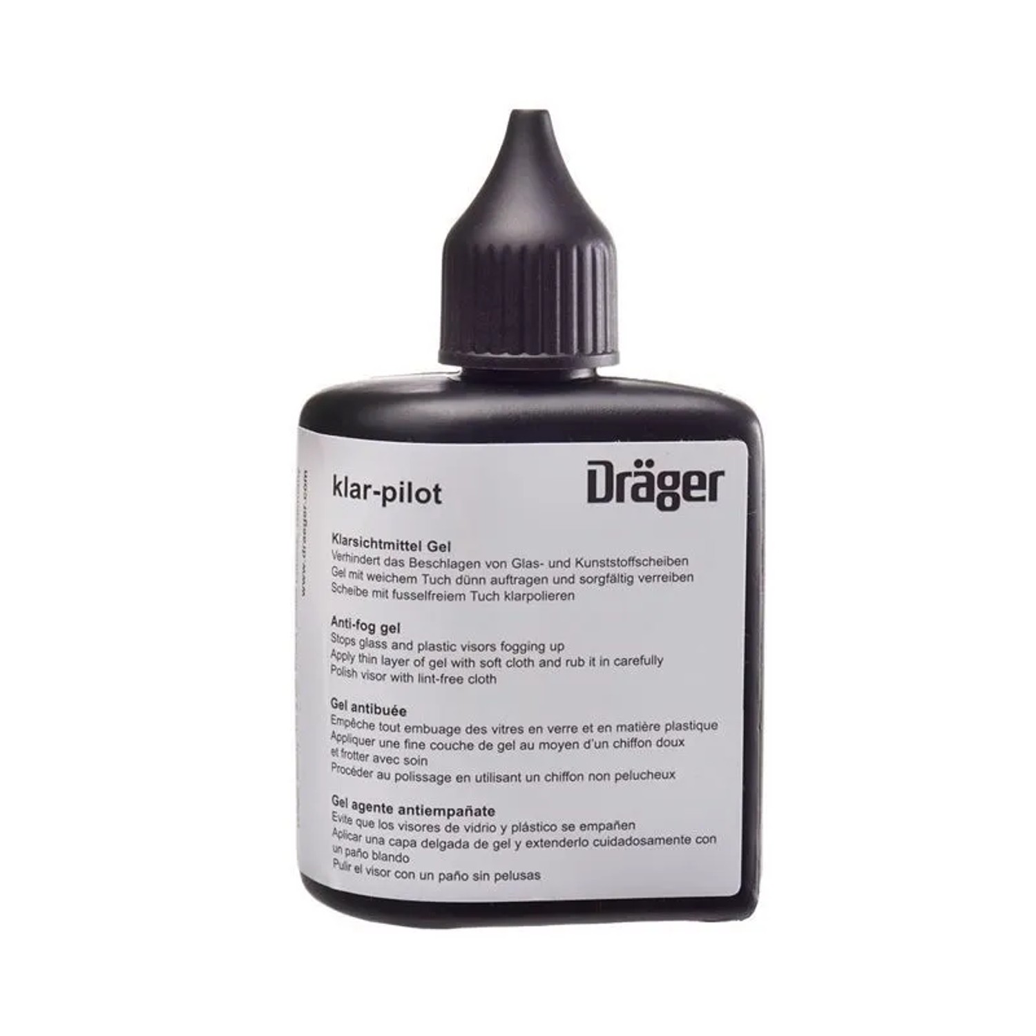Dräger Antibeschlagsmittel Antifogmittel Klarsichtmittel-gel Klar-pilot 50 ml Schwarz