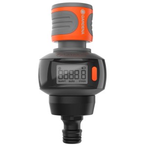 Gardena AquaCount Bewässerungsbrause: Gartenbrause mit digitaler Wasserverbrauchsanzeige.