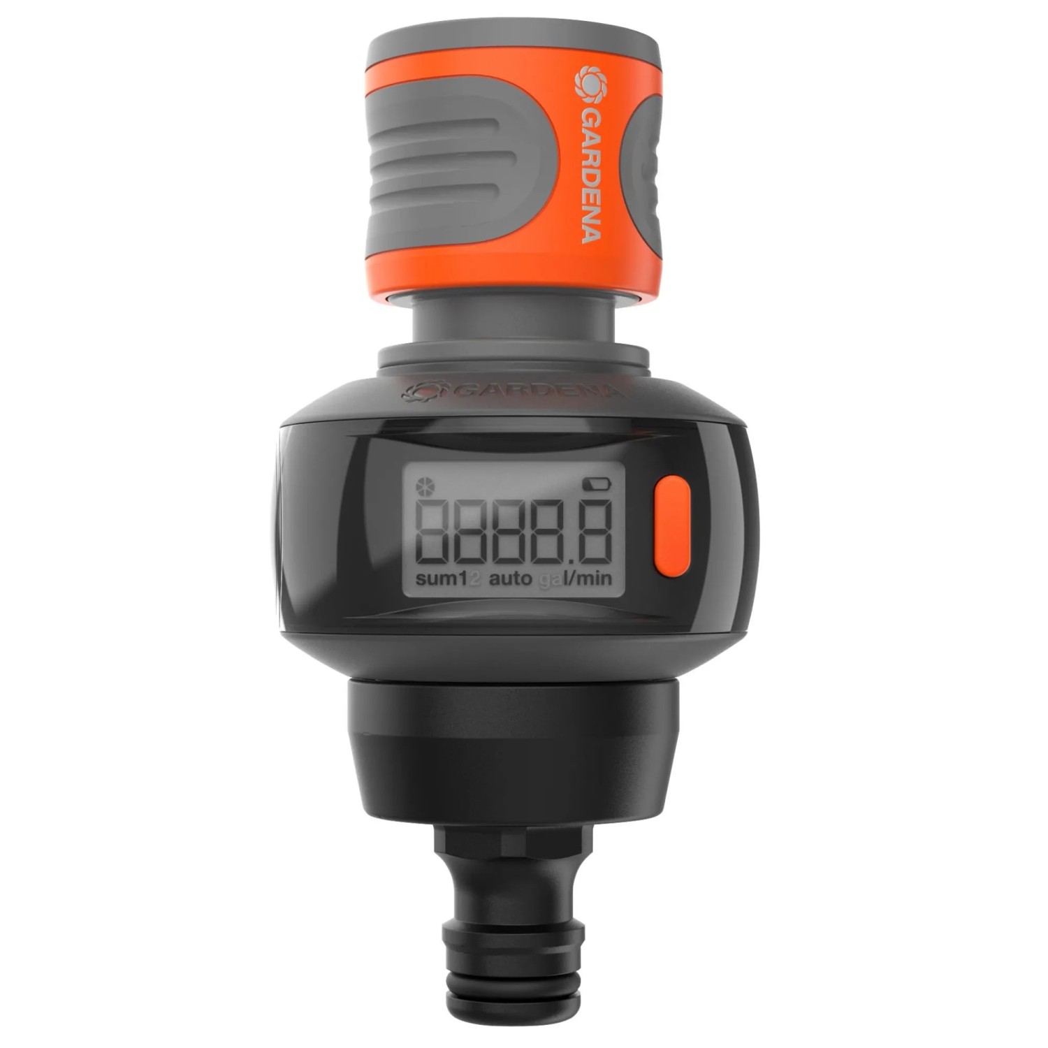Gardena AquaCount Bewässerungsbrause: Gartenbrause mit digitaler Wasserverbrauchsanzeige.