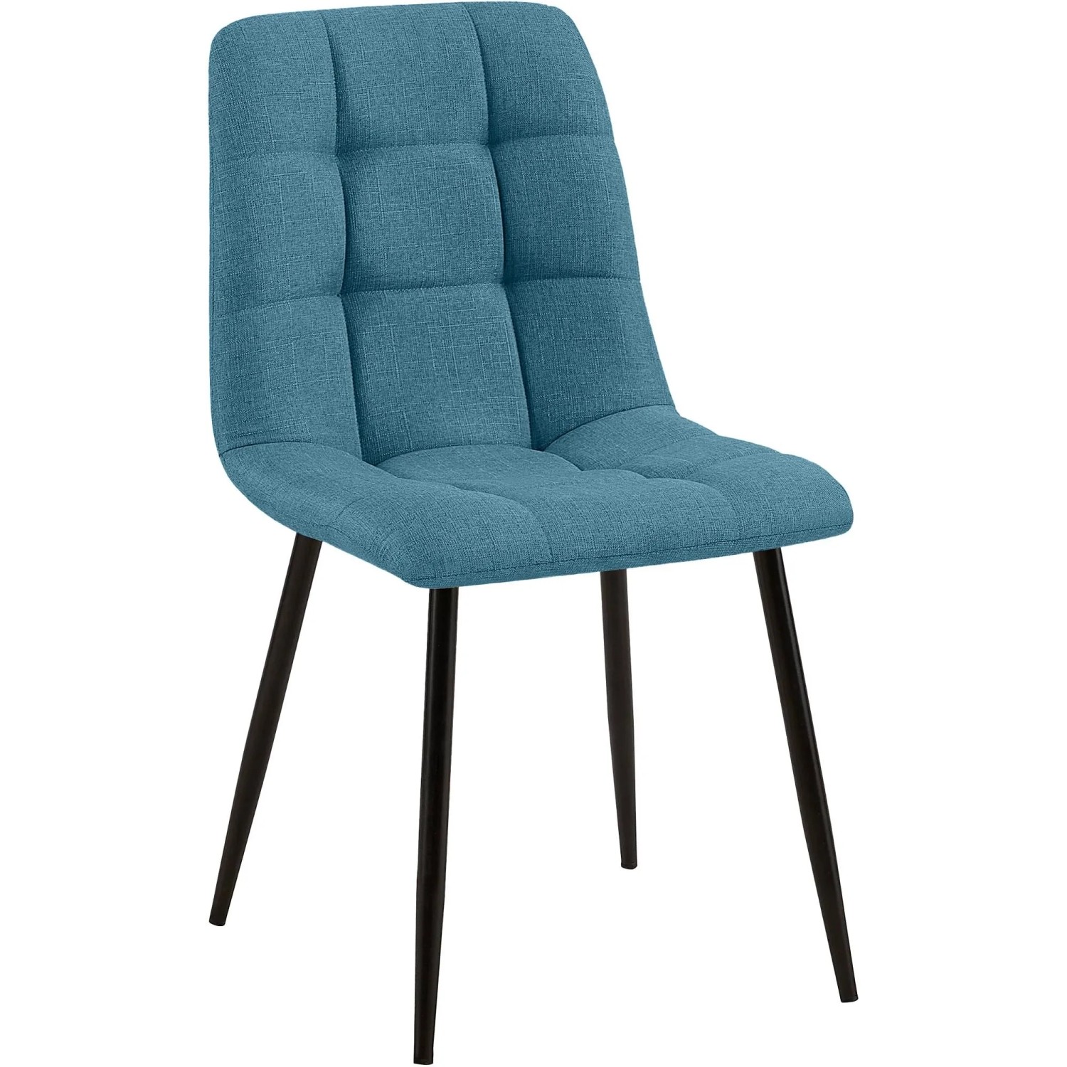 DELUKE Esszimmerstuhl FIGAD Stoff Blau 45x55x84cm Essstühle Esszimmerstühle Küchenstühle Wohnzimmerstühle
