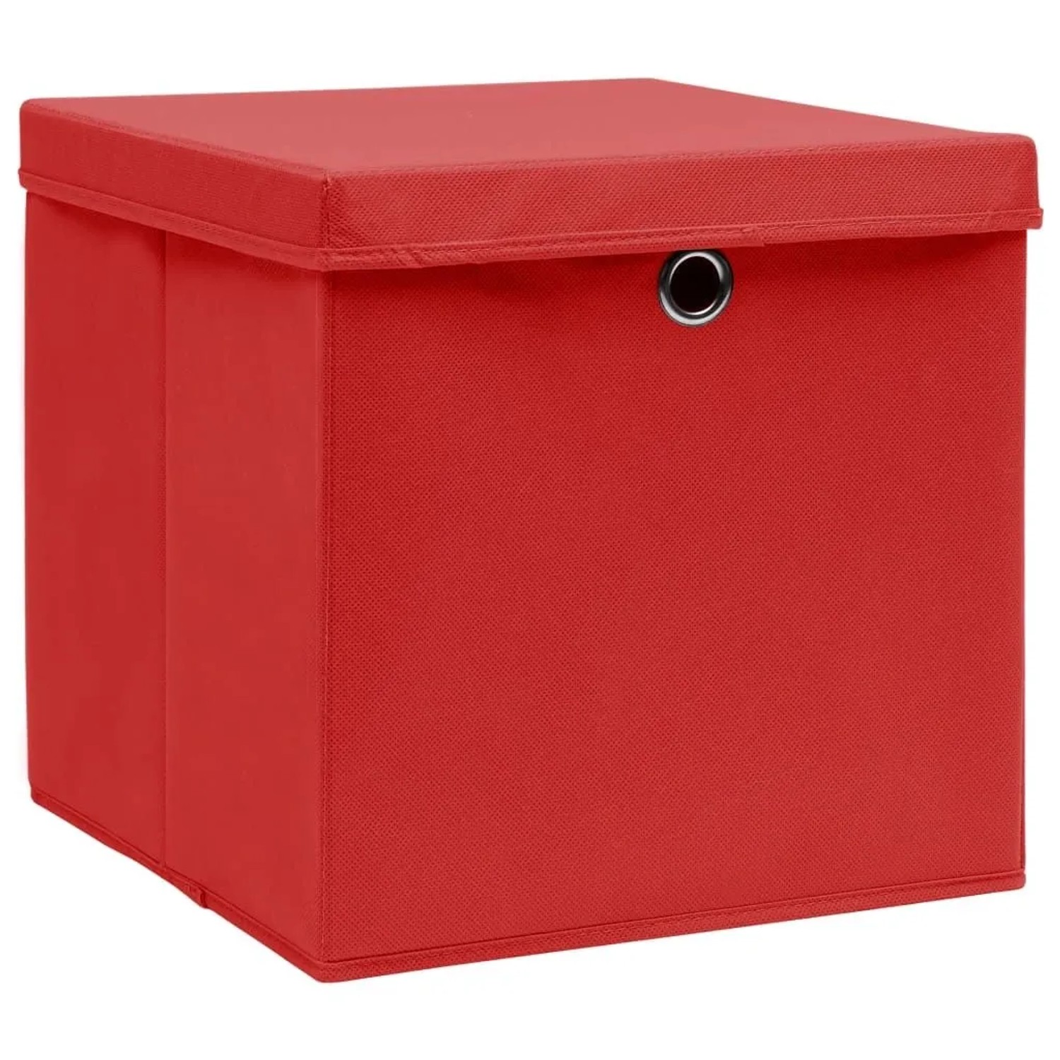 vidaXL Aufbewahrungsboxen mit Deckeln 4 Stk 28x28x28 cm Rot 325220