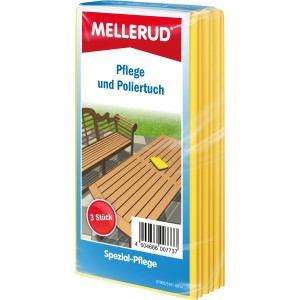 Mellerud Pflege- und Poliertuch 3er-Pack, gelbe Spezialtücher für Reinigung und Pflege.