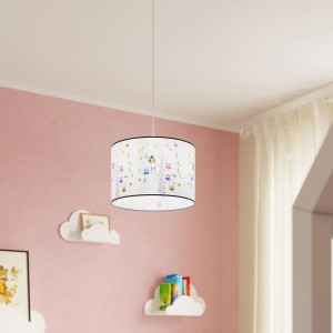 Sollux Lighting Hängeleuchte Owls 30 mit Eulen-Motiv für Kinderzimmer.