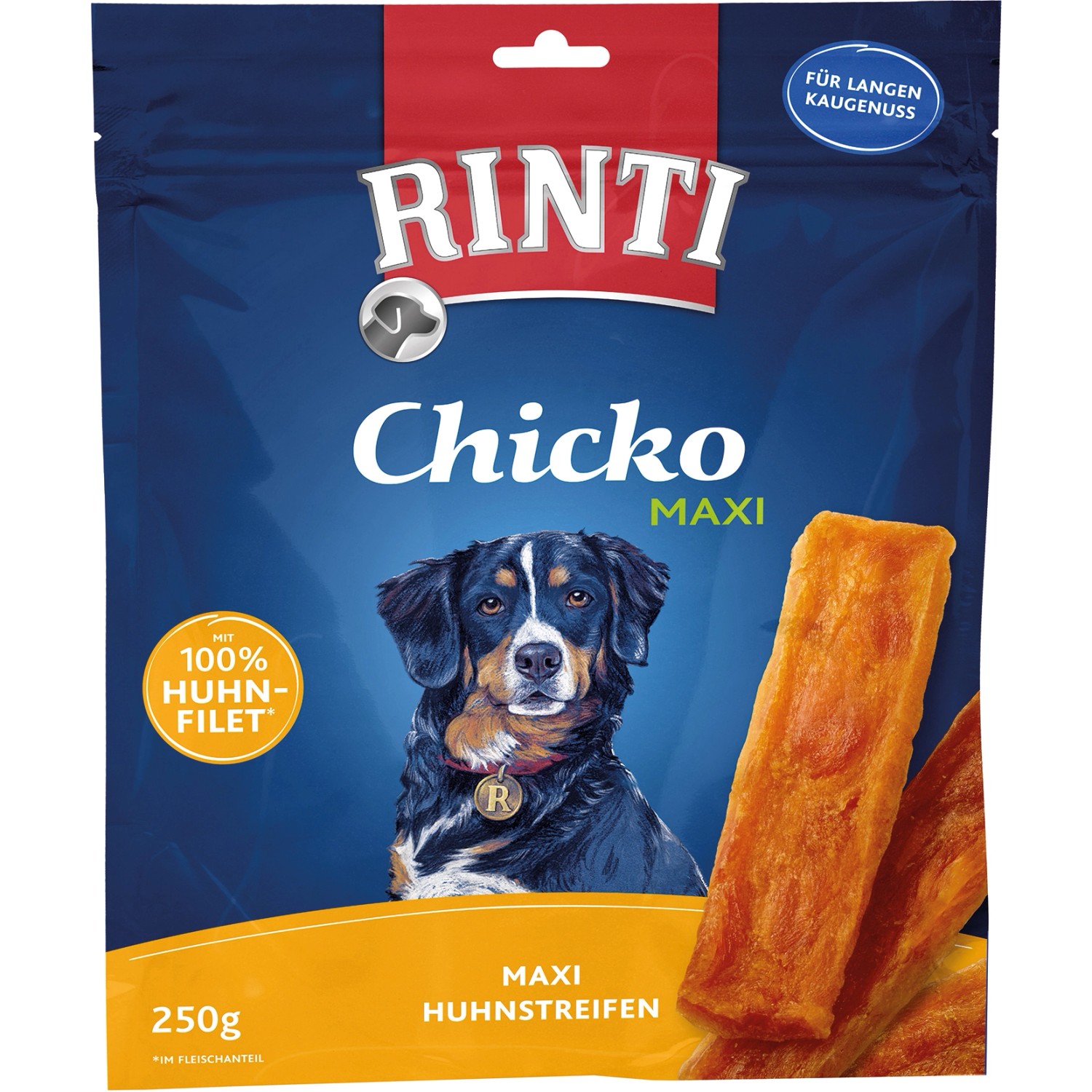 Rinti Hunde-Natursnacks Chicko Maxi Huhnstreifen 250 g