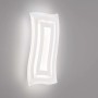 Moderne, dimmbare LED Wandleuchte Gorden von Fischer & Honsel, weiß satiniert, mit geschwungenem Design.