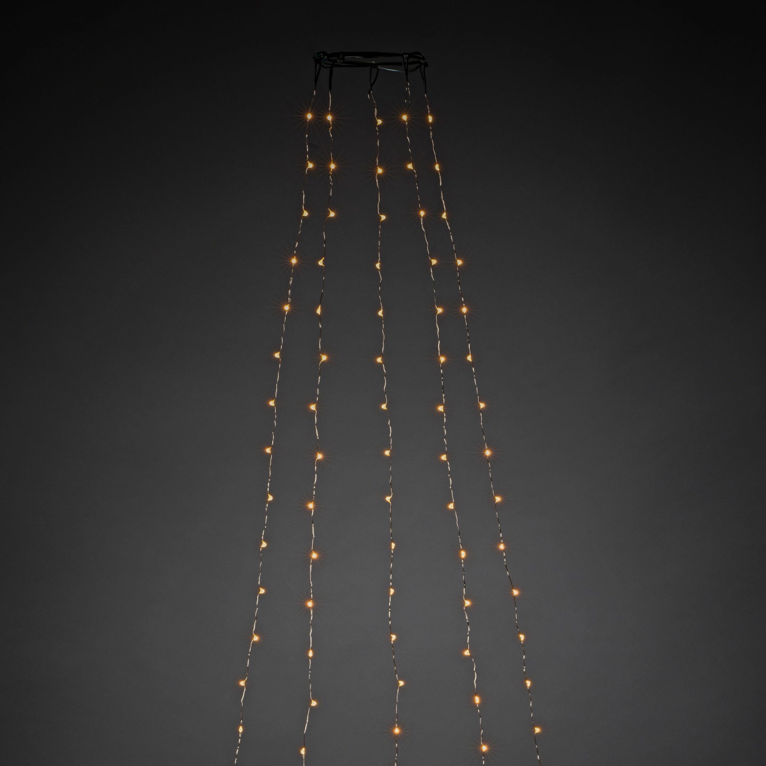 LED Baummantel mit Ring mit Tropfen 180 bernsteinfarbenen LEDs innen günstig online kaufen